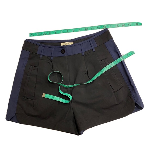 Celine Blue Black Tuxedo Crop Shorts - Picture 4 of 7